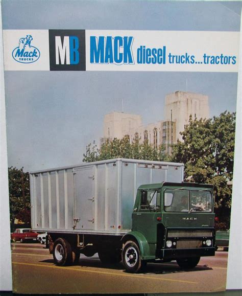 1963 1964 1965 Mack Diesel Trucks Tractors Sales Brochure Original