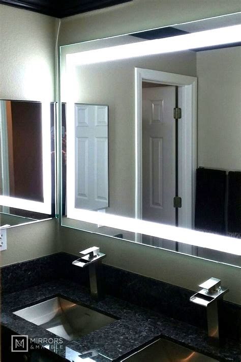 Front Lighted Led Bathroom Vanity Mirror 56 X 40 Rectangular