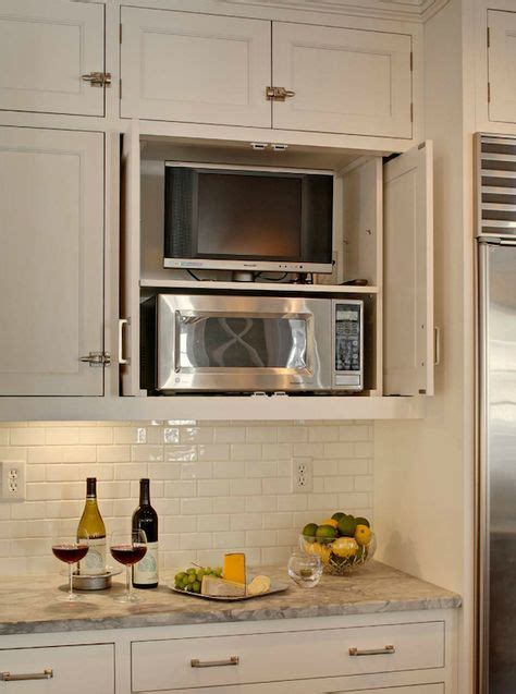 13 Tv In Kitchen Ideas Tv In Kitchen Kitchen Design Kitchen