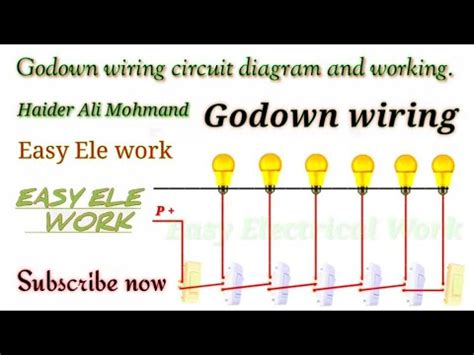 Godown wiring circuit diagram and working. Godown wiring circuit diagram and working, Tunnels wiring diagram in Hindi Urdu and Pashto (پشتو ...