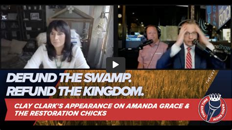 Defund The Swamp Refund Kingdom Clay Clarks Appearance On Amanda