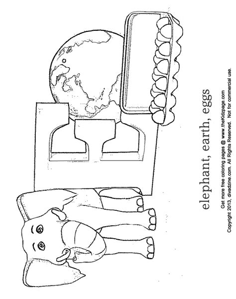 Letter E Coloring ABC's - Free Coloring Pages for Kids - Printable