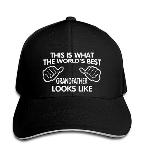 Trend Worlds Best Grandfather Baseball Cap T For Grandpa Grandfather Snapback Hat Peakedmen