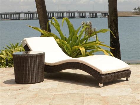 Source Outdoor Wave 2 Piece Wicker Chaise Lounge Set