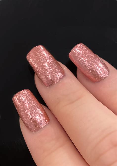 Electric Love Pink Metallic Foil Nail Polish Custom Blended Glitter