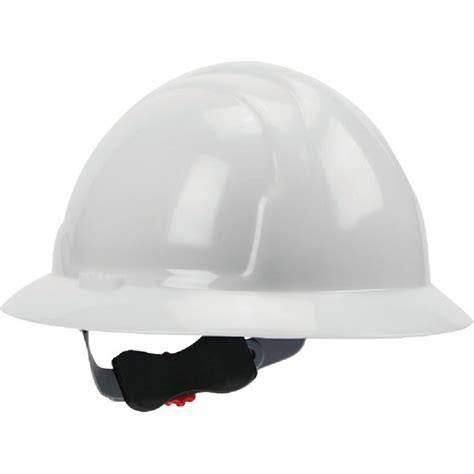 Buy Safety Works Full Brim Wheel Ratchet Hard Hat Universal White