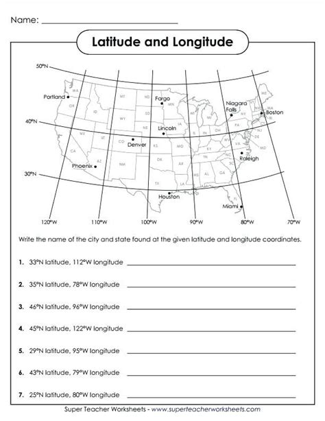 Latitude And Longitude Worksheet Kids History Geography Map Worksheets