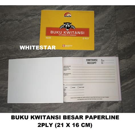 Jual Buku Kwitansi Kuitansi Paperline Besar 2ply Kt B2 Ncr Shopee Indonesia