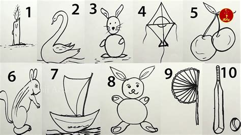 How To Draw Pictures Using Numbers Draw Pictures Using Number 1 To 10
