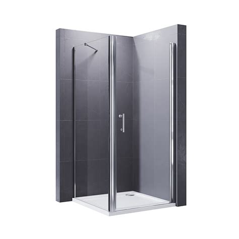 Buy ELEGANT 800 X 800mm Frameless Pivot Shower Door Enclosure 6mm