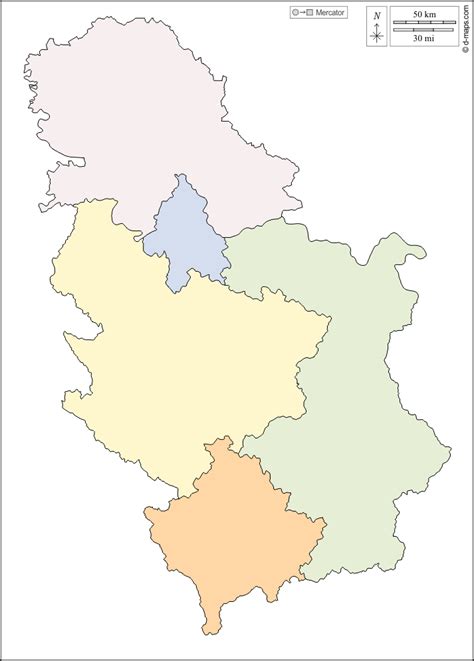 Serbia Mapa Gratuito Mapa Mudo Gratuito Mapa En Blanco Gratuito