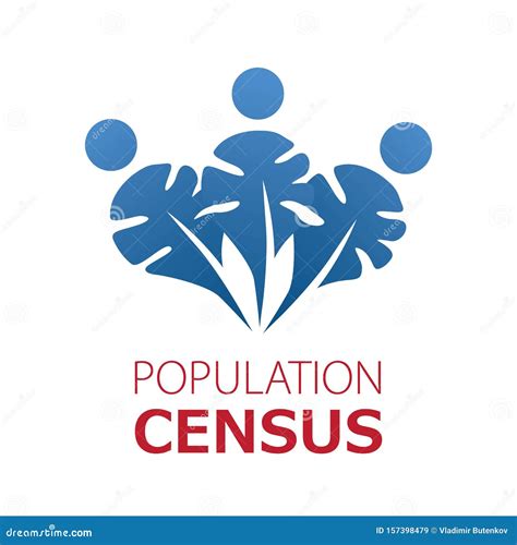 Vector Logo For Census Population Count And Demographic Statistics
