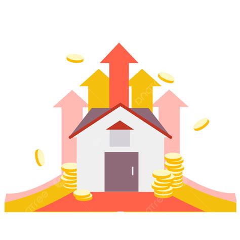 주택 가격 상승 재산 부동산 집 Png 일러스트 및 벡터 에 대한 무료 다운로드 Pngtree
