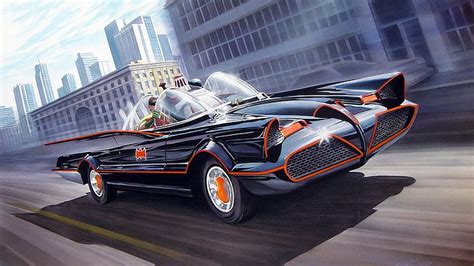 Hd Wallpaper Dc Comics Tv Batman And Robin Batmobile Car Artwork