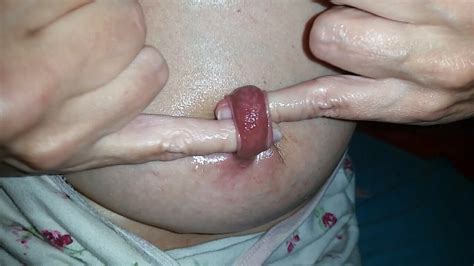 Nippleringlover Horny Milf Fingering Extreme Stretched Nipple Piercing