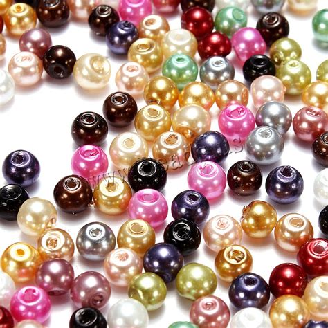 Plastic Pearl Beads Round mixed colors 4-5mm Approx 0.5m,china wholesale jewelry beads