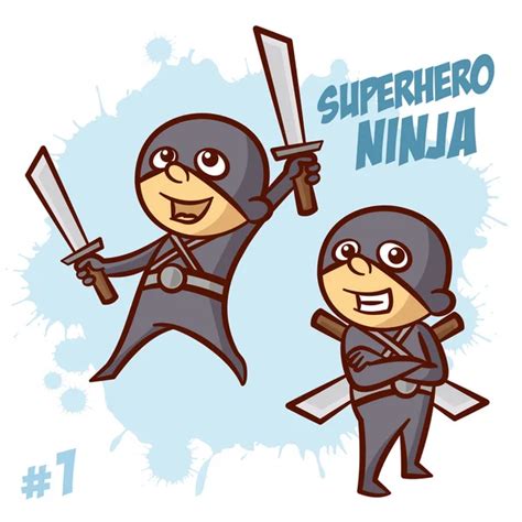 Superhero Ninja Boy Clipart Stock Vector Image By ©ichbinsam 123094420