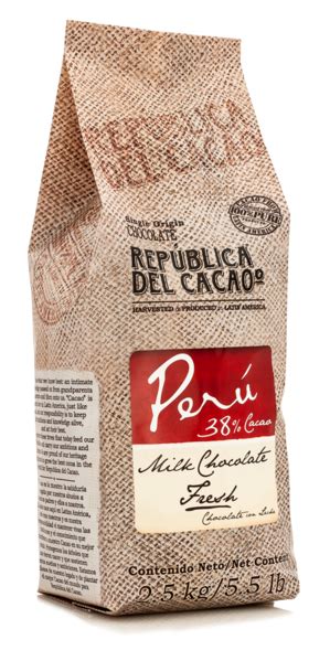 Professional Use Milk Chocolate Peru 38 República Del Cacao