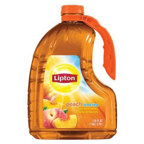 Lipton Peach Tea 128 Oz Gallon Pack Of 4
