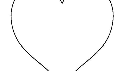 Das template ist abwaschbar und somit wiederverwendbar. 7 inch heart pattern. Use the printable outline for crafts ...