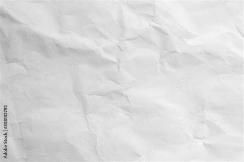 Crumpled White Paper Texture Background Stock Photo Adobe Stock