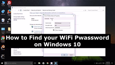 How To Find Your Wifi Password On Windows 10 Youtube