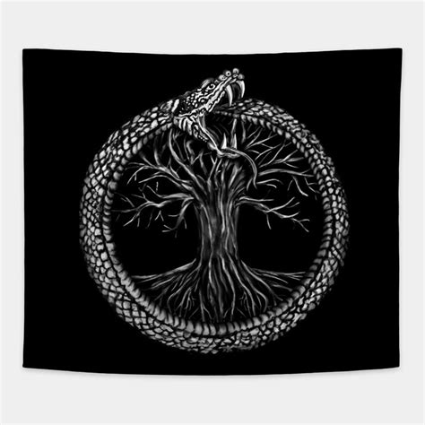 Ouroboros With Tree Of Life By Nartissima Ouroboros Art Ouroboros
