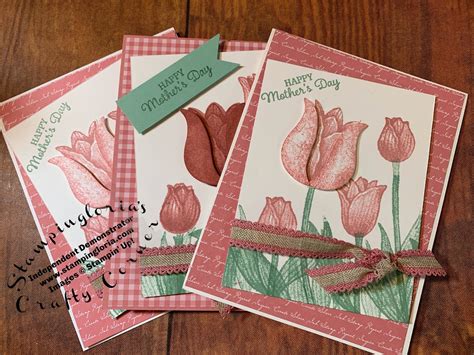 Stampinglorias Crafty Corner Timeless Tulip Mothers Day Card