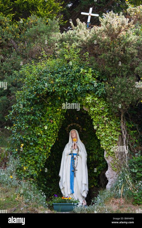 Statue Virgin Mary Near Catholic High Resolution Stock Photography And