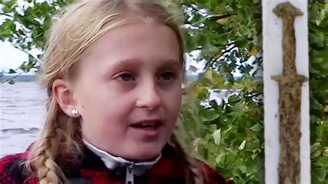 8 Year Old Girl Finds Ancient Sword In Swedish Lake Youtube
