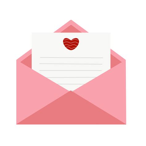 Pink Love Letter Envelope 28078408 Png