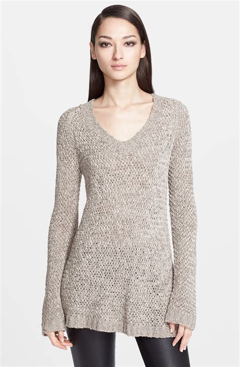 Donna Karan Collection Handcrafted Silk Tape Sweater Nordstrom