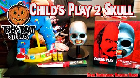 Childs Play 2 Good Guy Chucky Doll Replica Skull Horror Movie Prop