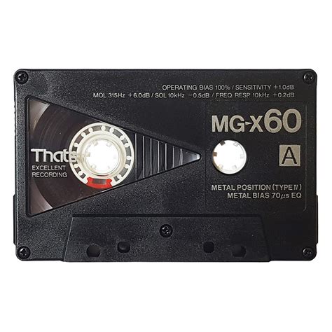 Thats Mg X 60 Metal Blank Audio Cassette Tape Retro Style Media