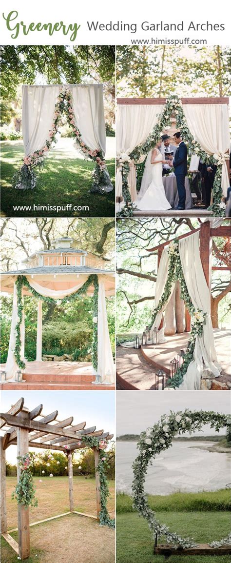 ️ 20 Creative Greenery Wedding Arches With Garland Hmp