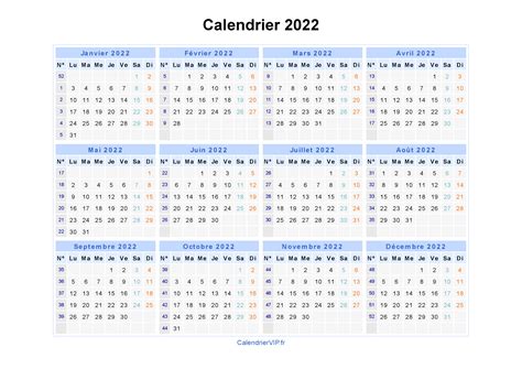 Calendrier semaine 2021 à imprimer gratuit. Calendrier 2022 à imprimer gratuit en PDF et Excel