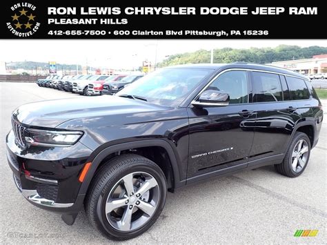 2021 Diamond Black Crystal Pearl Jeep Grand Cherokee L Limited 4x4