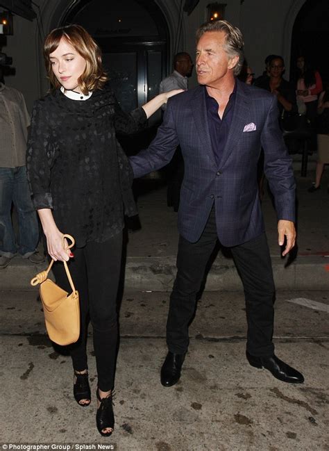 Dakota liked modeling and acting from the earliest years, because she is a daughter of two actors, don johnson and melanie griffith. Dakota Johnson hits the town with fabulous father Don Johnson | Daily Mail Online