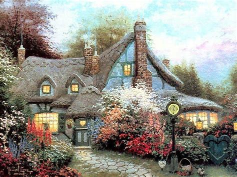 1179x2556px 1080p Free Download Fairytale Cottage Background Art
