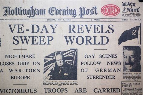 Ve Day Newspaper Brewhouse Yard Museum Nottingham Flickr