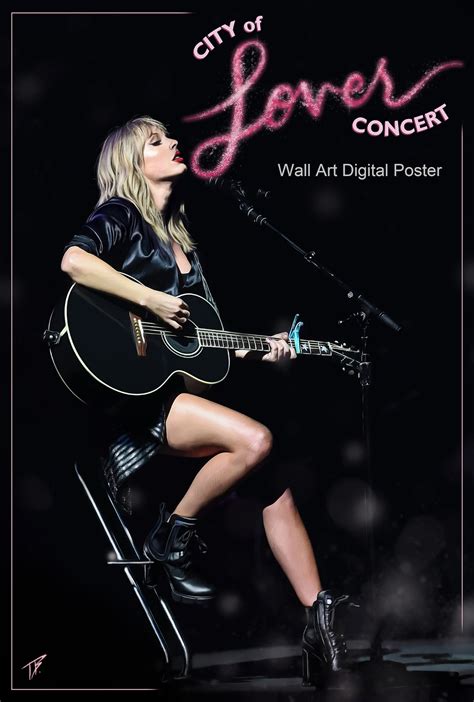 Taylor Swift Poster Music Concert Poster Wall Art Digital Etsy