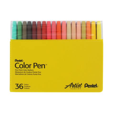 Pentel Fine Point Color Pen Set 36 Assorted Colors 36set S36036 For