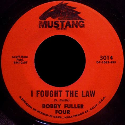 Bobby Fuller Four I Fought The Law Releases Discogs