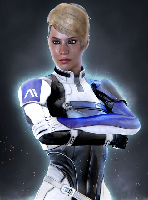 Mass Effect Cora Harper Blender Render By Sushibreaker On Deviantart