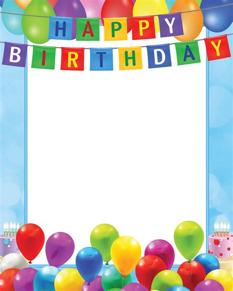 Happy Birthday Transparent Png Blue Frame Gallery Yopriceville High