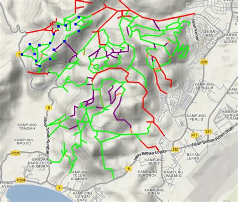 Hiking up penang hill is also free! Penang Hills and Trails Map