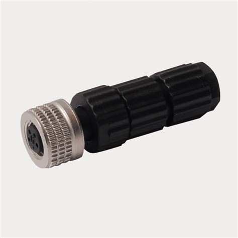 M8 X 1Ø 8 Mm Round Connector Field Wireable Female