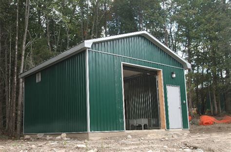 The outdoor shed kit includes a dutch door, 2 fixed windows, window boxes, shutters and plans. Steel Sheds For Storage in Canada - Steel Buildings by Metal Pro Buildings