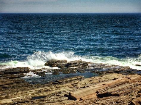 Rocky Coastline Of Two Lights State Park Photograph By Patricia E