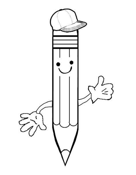 Pencil coloring pages to download and print for free